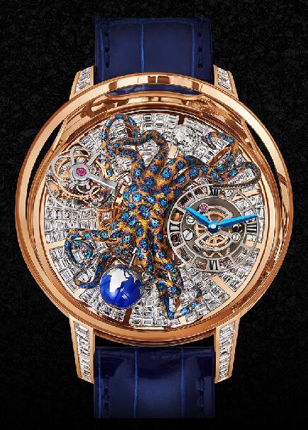 Jacob & Co Replica watch Grand Complication Masterpieces Astronomia Octopus Baguette AT802.40.BD.UA.A